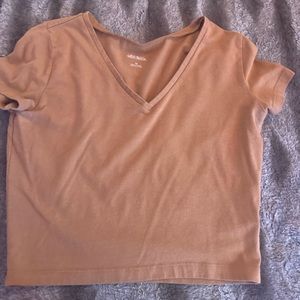 Wild Fable Brown Crop Top